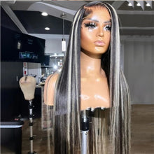 Load image into Gallery viewer, Black and Gray Highlighted Body Wave Wig (7549960421599)