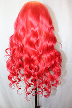 Load image into Gallery viewer, Pink to Red Ombre Lace Wig (7582074601695)