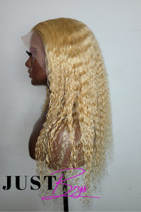 13x4 Curly Blonde Lace Wig (7007708872868)