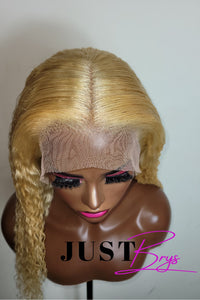13x4 Curly Blonde Lace Wig (7007708872868)